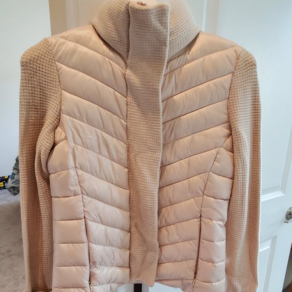 Calvin Klein Beige Puffer Jacket, Size XS - Picture 1 of 2